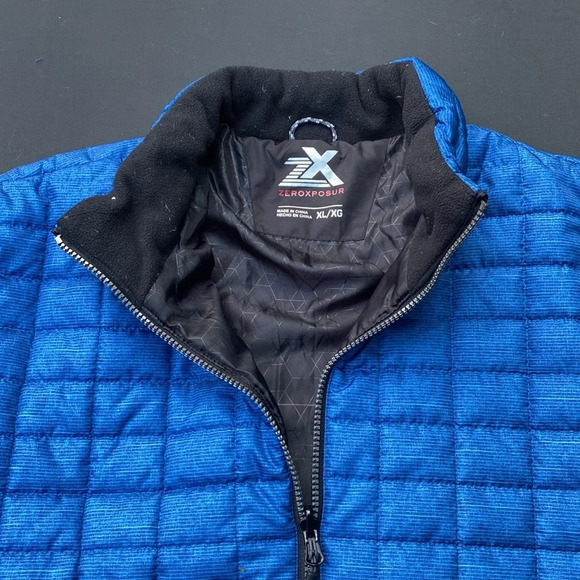 ZeroXposur Puffer Jacket Quilted Full Zip Blue Men’s XL - Picture 2 of 9